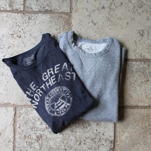 J.Crew sweatshirt and tee